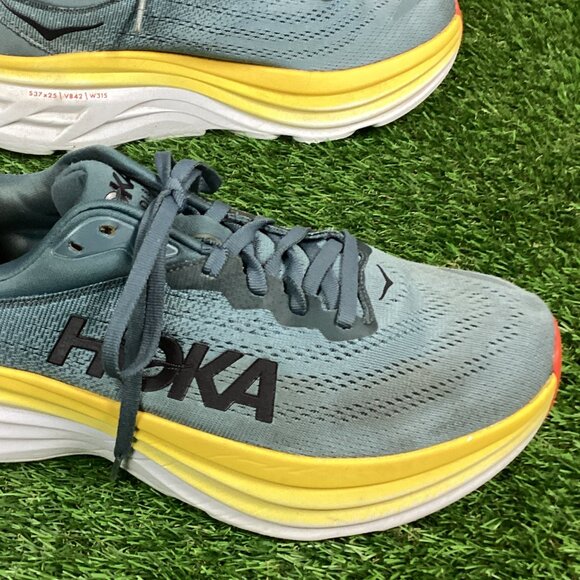 Hoka One One Blue Athletic Sneaker Shoe 9.5D - Picture 7 of 13